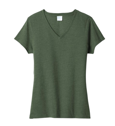 Green V-Neck